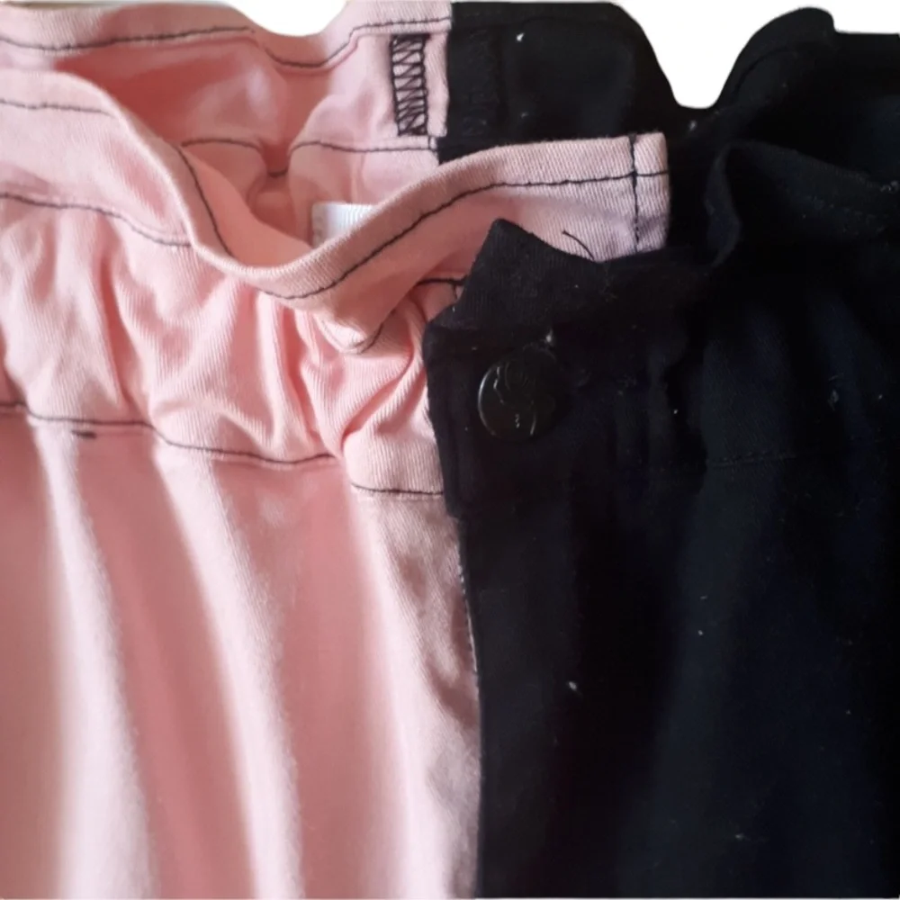 Black Friday- Two Tone pink,black paperwaist trouser size 10 - Picture 6 of 7